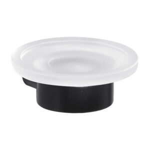 Jabonera Pared Pirenei Negro Mate en Accesorios de Baño Nalon