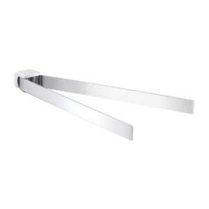 Toallero Doble Articulado Pirenei Cromo Brillo en Accesorios de Baño Nalon