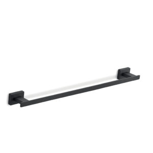Toallero Barra 45 cm Atena Negro Mate en Accesorios de Baño Naon