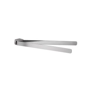 Toallero Doble Articulado Pirenei Acero Cepillado Accesorios de Baño Naon