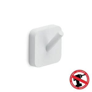 Percha Tonga Blanco Mate en Accesorios de Baño Naon