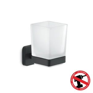 Portacepillos Pared Tonga Negro Mate