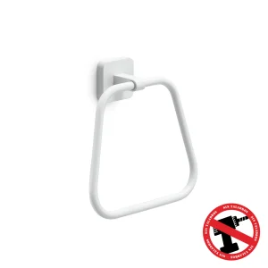 Toallero Aro Tonga Blanco Mate enn Accesorios de Baño Naon