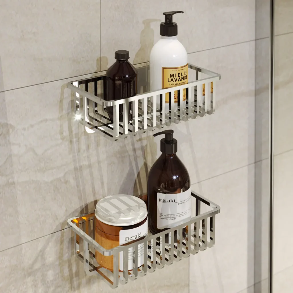 Ambiente Estantería Ducha Cromo Tiberio en Accesorios de Baño Naon