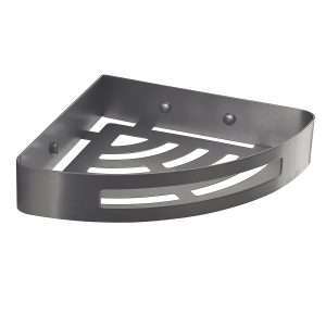 Rinconera para ducha Nerva gun metal en acero inoxidable accesorios de baño Naon