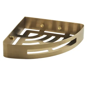 Rinconera para ducha Nerva oro mate en acero inoxidable en Accesorios de Baño Naon