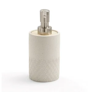 Dispensador de Jabón Baño Afrodite Gris Cemento en Accesorios de Baño Naon