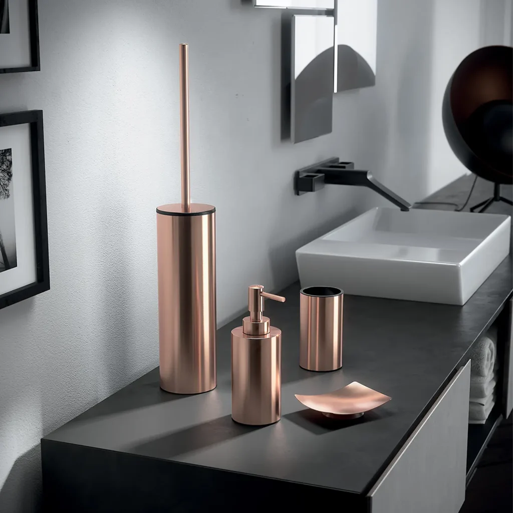 Ambiente Dispensador de Jabón Elettra Cobre Brillo en Accesorios de baño Naon