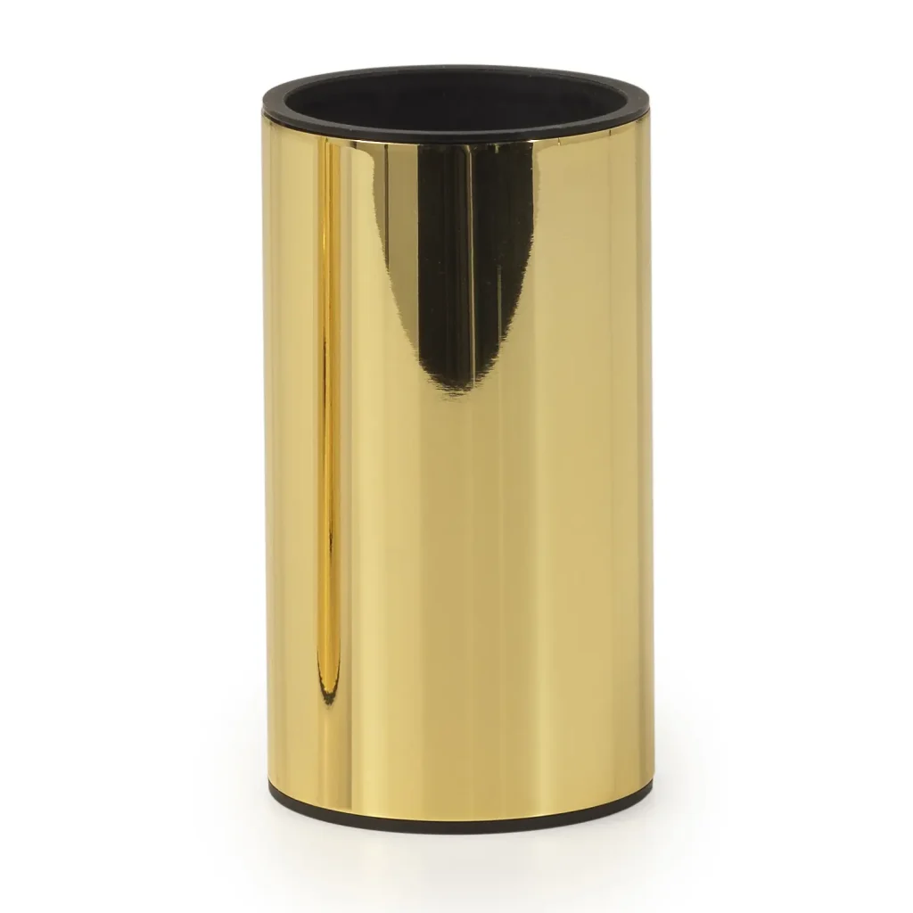 Portacepillos Baño Elettra Oro Brillo en Accesorios de baño Naon