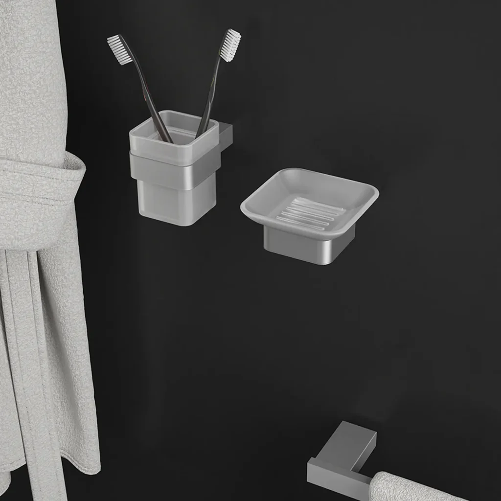Accesorios de Baño Maui Acero Cepillado 3 en accesoriosdebanonaon.es