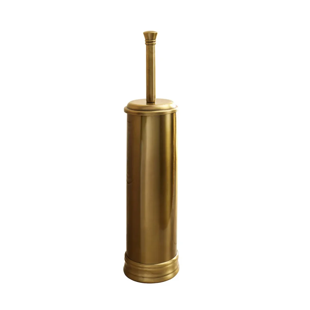 Escobillero Suelo Vintage Romance Bronce en accesoriosdebanonaon.es