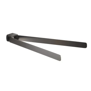 Toallero Doble Articulado Pirenei Gun Metal